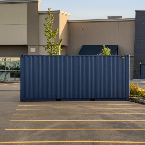 commercial storage containers are secure and equipped with locking mechanisms to protect your valuable items