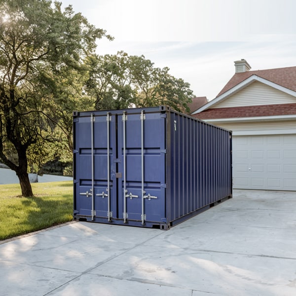 residential storage containers can be delivered directly to your property for your convenience